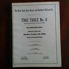 Vintage 1958 New York New Haven & Hartford Railroad Time Table No. 6