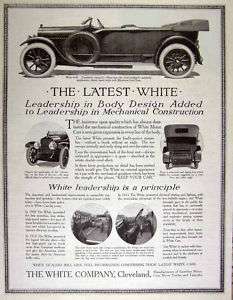 1914 White 4 45 automobile vintage print AD  