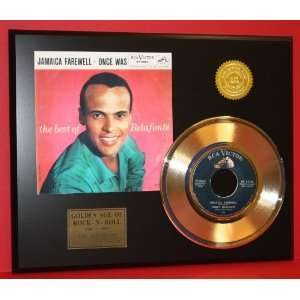 Belafonte 24kt 45 Gold Record & Original Sleeve Art LTD 