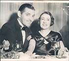 Clark Gable and wife Kay Spreckels Offscreen Photo 1955  