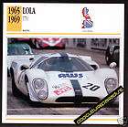 1965 1969 lola t70 british race car picture spec card returns accepted 