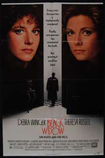 BLACK WIDOW 1987 Theresa Russell, Debra Winger POSTER  
