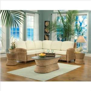   Shape Sectional Sofa Living Room Set in Honey Patio, Lawn & Garden
