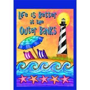  Life Is Better At Outer Banks Large Flag