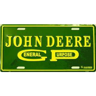  John Deere 62495 General Purpose Logo Auto Tag: Sports 