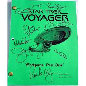   Cast Autographed Signed VOYAGER Final Draft Script: Everything Else