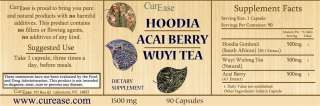 African HOODIA GORDONII & ACAI Extract & Wulong Tea  