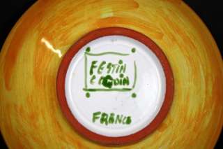 GORGEOUS Festin Coquin Provence Handpainted Bowl France  