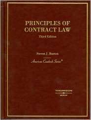 Burtons Principles of Contract Law, 3d, (0314155759), Steven J 