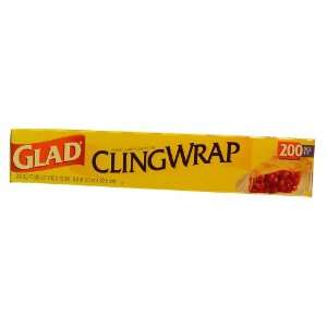  Glad Cling Wrap, With Cling Plus, 200 sq ft