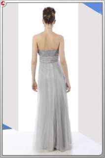2012 Best selling Strapless Gray Long Prom Gowns Size M/8 Free 