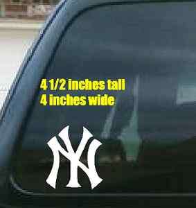 New York Yankees Car Sticker Vinyl Decal ANY COLOR  