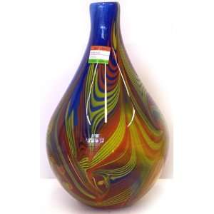    Murano Art Glass Vase Life is beautiful A24: Home & Kitchen