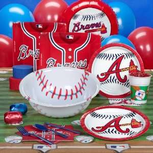    Atlanta Braves Baseball Deluxe Party Pack for 18: Toys & Games