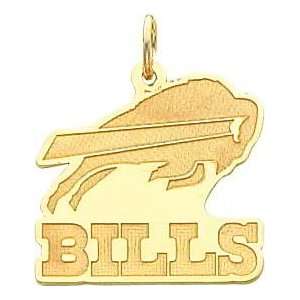  14K Gold NFL Buffalo Bills Logo Charm: Sports & Outdoors
