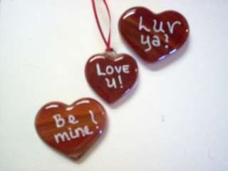 Valentine Hearts, Be mine, Luv Ya! or a saying of yours  