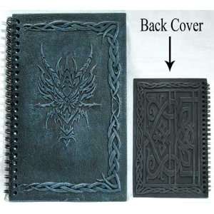  Blank Black Book Celtic Dragon Head Journal