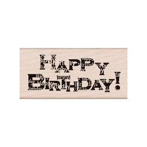  Happy Birthday   Rubber Stamps Arts, Crafts & Sewing