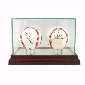   Ball Baseball Display Case Cherry Wood Molding UV: Sports & Outdoors