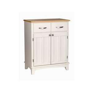  29.25x16x36 in. White 2 Drawer Buffet Server, Wood T: Kitchen & Dining