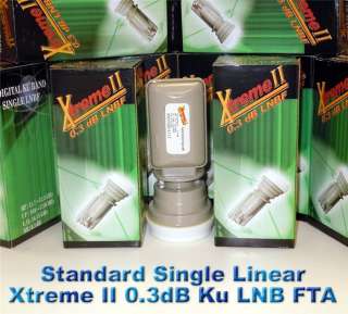 Standard Single Xtreme II 0.3 dB Ku LNB + LNB Bracket  