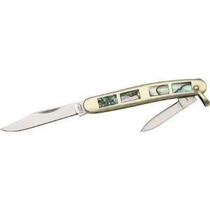   Schrade Knife Custom Journeyman Abalone Inlay 804JA