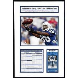 Indianapolis Colts Super Bowl XLI Ticket Frame Jr.: Sports 