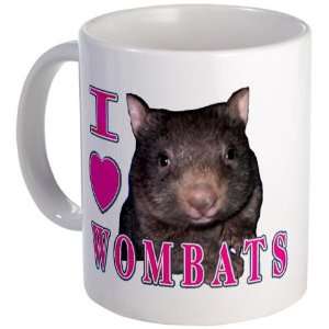  I Love Heart Wombats Cute Mug by CafePress: Kitchen 