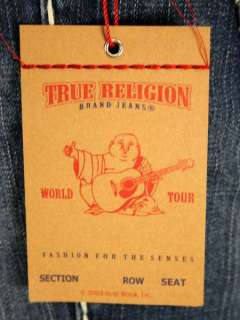 True Religion womens jeans Billy Super T Med Laredo white stitch 