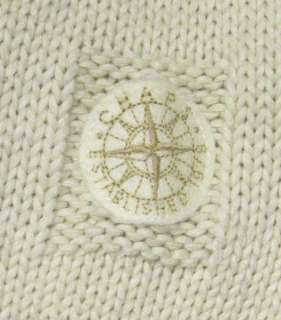 CHAPS Mens FISHERMAN Cotton XL Anchor Pattern CENTER Putty Beige CABLE 