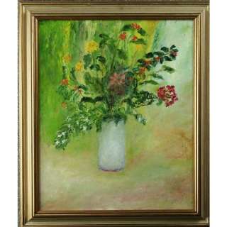 Sylvia Levine Berries Flowers Still Life Oil Painting  