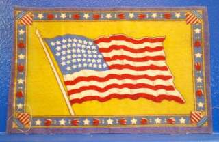 c1910 B6 Tobacco Blanket/Felt/ UNITED STATES FLAG/5x8/C  