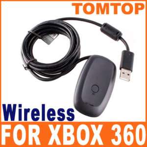 Black PC Wireless Gaming Receiver For XBOX 360 F1201B  