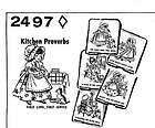 Vintage Towel Quilt Crayon Art Embroidery Patterns Bonnet Girl Kitchen 