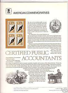 2361 CERTIFIED PUBLIC ACCOUNTANTS, 1987 COMMEMORATIVE PANEL  
