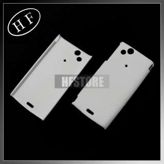 White Hard Back Cover Case Sony Ericsson Xperia ARC X12  