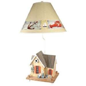   Crab Shack Nautical Table Lamp with Paul Brent Shade: Home Improvement