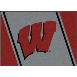    NCAA Team Spirit Rug   Wisconsin Badgers W Sports & Outdoors