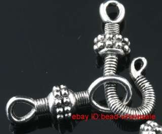 Free 7sets tibetan silver toggle clasps 26mm  