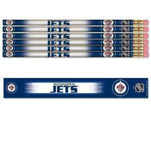  NHL Winnipeg Jets 6 Pack Team Logo Pencils: Sports 