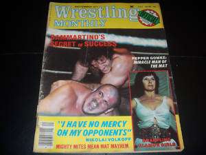 Wrestling Monthly magazine 1977 apartment wwf nwa girls  