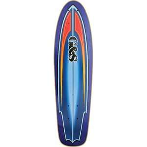  G&S Winger II Blue Graphic Longboard Deck   7.25 x 24 