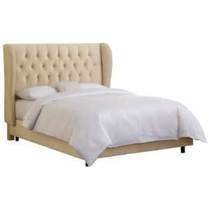  Skyline Furniture Tufted Wingback Low Profile Bed: Home 