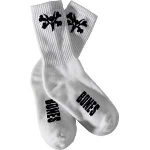  BONES WHEELS Rat Socks (White, One Size Fits All): Sports 