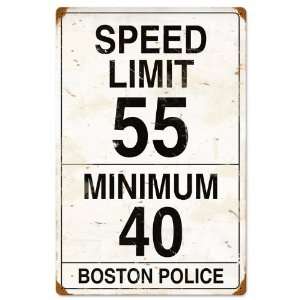  Speed Limit 55 Metal Sign: Home & Kitchen