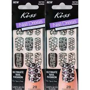  **2 PACK** KISS NAIL DRESS BUSTIER Fashioned Strips for 