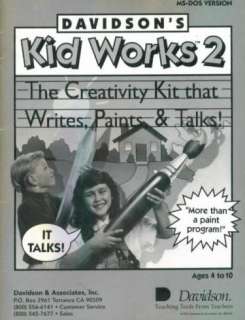 Kid Works 2 PC CD children write, paint creative art word processor 