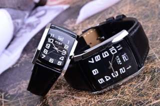 Cool Men / OL Leather Band Fashion Wrist Watch 3 Colors  