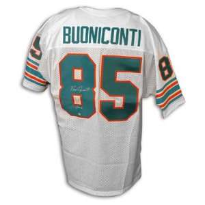  Nick Buoniconti Autographed White Jersey with 17 0 