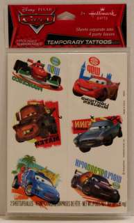 Disney Cars 2 Party Favors Stickers Temporary Tattoos  